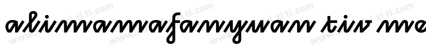 alimamafanyuan tiv medium字体转换